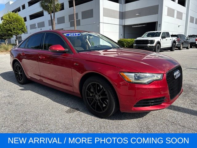 Red 2012 Audi A6 Sedan All-Wheel Drive 8-Speed Automatic