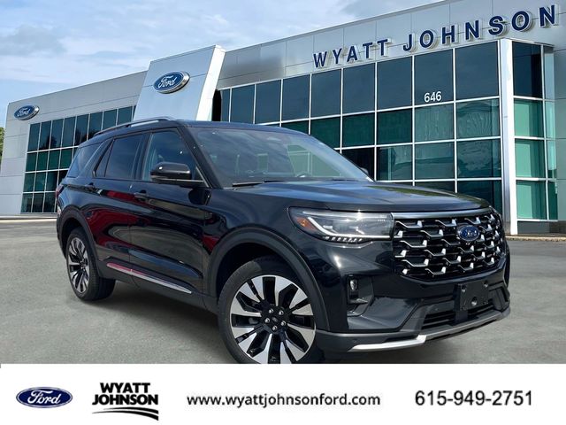 Black Metallic 2025 Ford Explorer Platinum AWD SUV / Crossover All-Wheel Drive Automatic