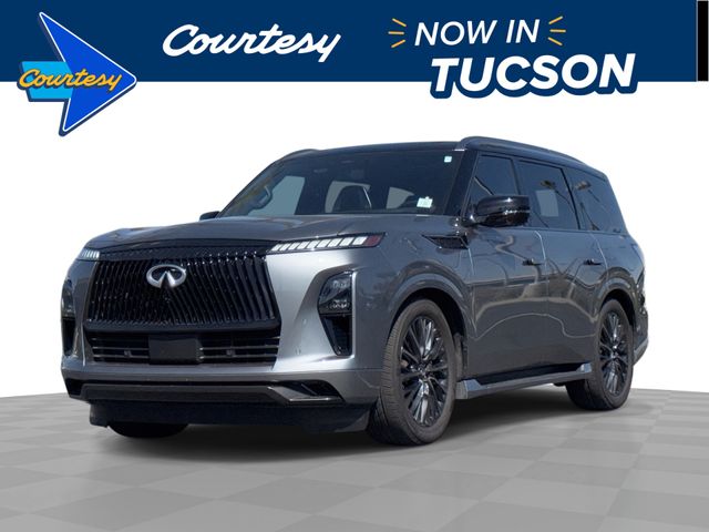 Dynamic Metal/Black Obsidian 2025 INFINITI QX80 SUV / Crossover All-Wheel Drive 9-Speed Automatic