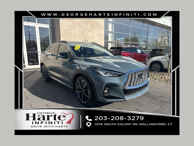 Slate Gray 2023 INFINITI QX55 Luxe AWD SUV / Crossover All-Wheel Drive Continuously Variable Transmission