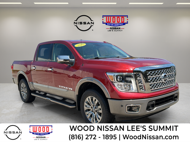 Cayenne Red 2018 Nissan Titan Pickup Truck Four-Wheel Drive 7-Speed Automatic