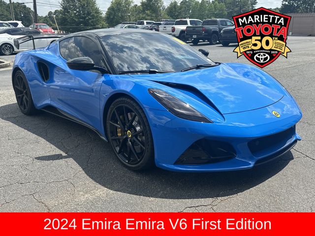 Blue 2024 Lotus Emira Coupe Rear-Wheel Drive 6-Speed Automatic