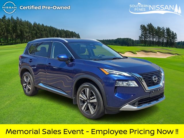 Caspian Blue Metallic 2023 Nissan Rogue SUV / Crossover All-Wheel Drive Continuously Variable Transmission