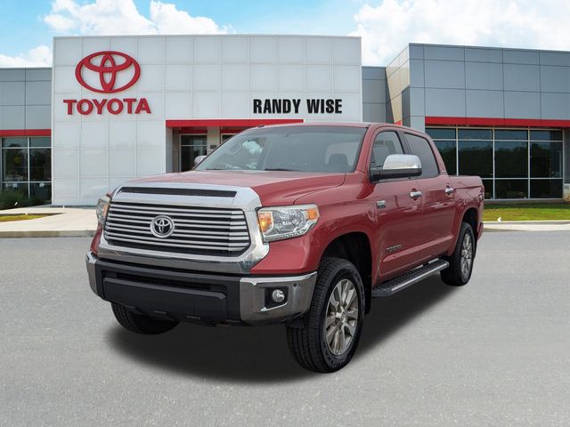 Red 2014 Toyota Tundra Limited CrewMax 5.7L 4WD Pickup Truck Four-Wheel Drive 6-Speed Automatic Overdrive