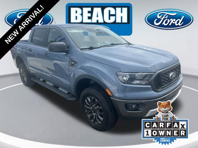Blue (Azure Gray Metallic) 2023 Ford Ranger Pickup Truck Four-Wheel Drive Automatic