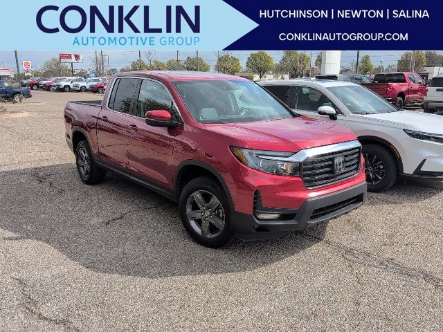 Red 2023 Honda Ridgeline RTL AWD Pickup Truck All-Wheel Drive 9-Speed Automatic
