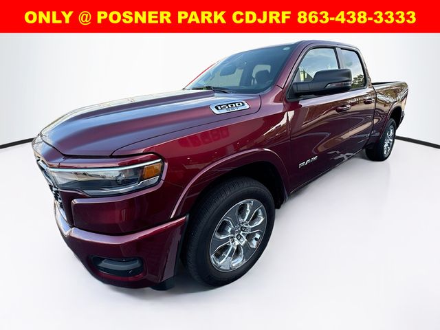 Delmonico Red Pearlcoat 2025 RAM 1500 Big Horn Quad Cab 4WD Pickup Truck Four-Wheel Drive 8-Speed Automatic