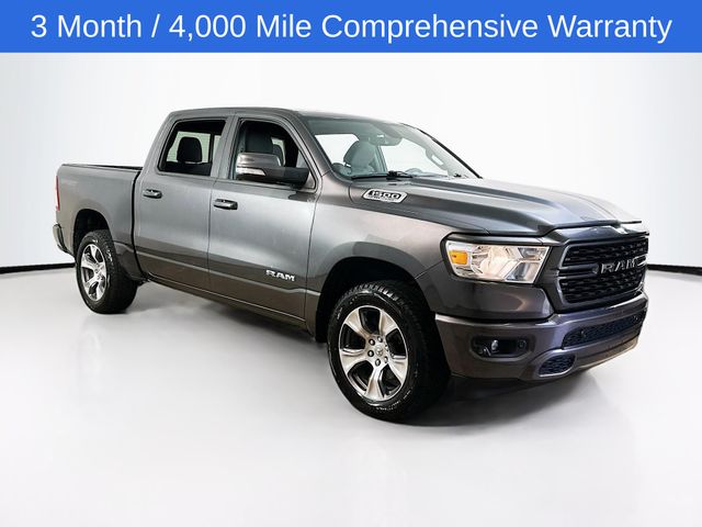 Gray (Granite Crystal Metallic Clearcoat) 2022 RAM 1500 Pickup Truck Four-Wheel Drive 8-Speed Automatic