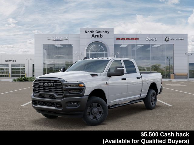 Bright White Clearcoat 2025 RAM 2500 Tradesman Crew Cab 4WD Pickup Truck Four-Wheel Drive 8-Speed Automatic