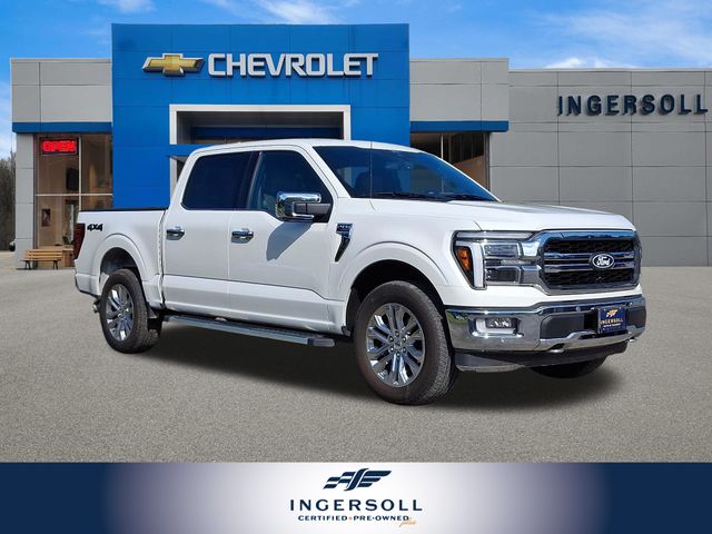 Star White Metallic Tri-Coat 2024 Ford F-150 Pickup Truck Four-Wheel Drive Automatic