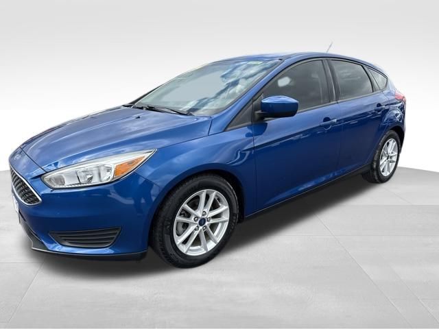 Lightning Blue 2018 Ford Focus SE Hatchback Hatchback Front-Wheel Drive 6-Speed Automatic