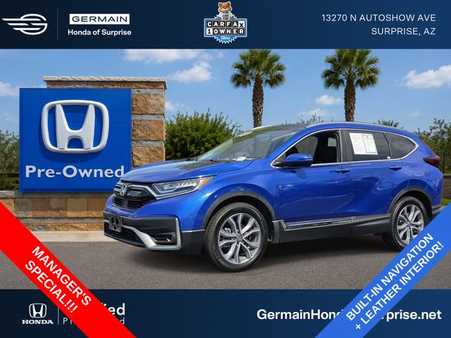 Aegean Blue Metallic 2022 Honda CR-V SUV / Crossover All-Wheel Drive Continuously Variable Transmission