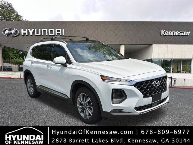 Quartz White 2019 Hyundai Santa Fe 2.4L Ultimate FWD SUV / Crossover Front-Wheel Drive 8-Speed Automatic