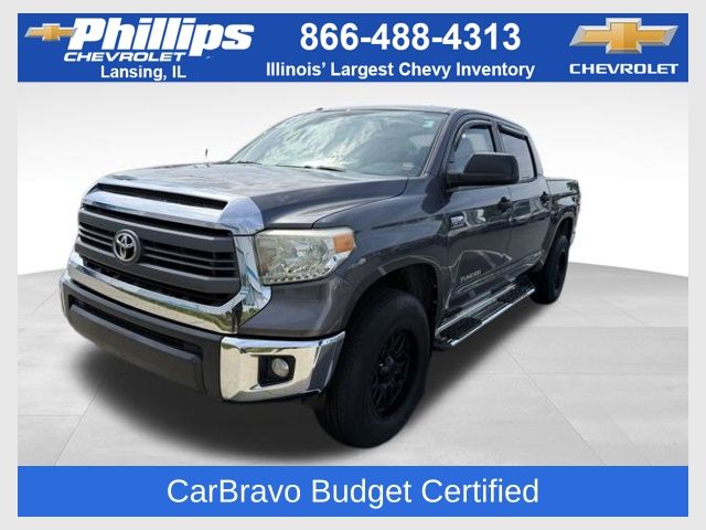 Magnetic Gray Metallic 2014 Toyota Tundra SR5 CrewMax 5.7L FFV 4WD Pickup Truck Four-Wheel Drive 6-Speed Automatic Overdrive