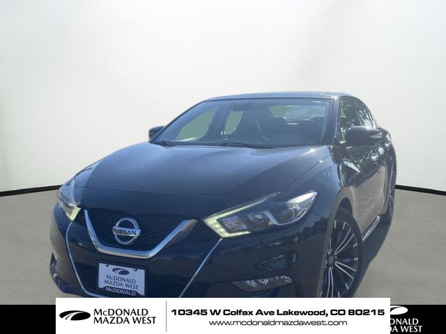 Super Black 2018 Nissan Maxima Sedan Front-Wheel Drive Continuously Variable Transmission
