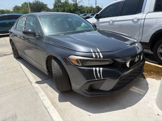 Crystal Black Pearl 2023 Honda Civic Sedan Front-Wheel Drive Continuously Variable Transmission