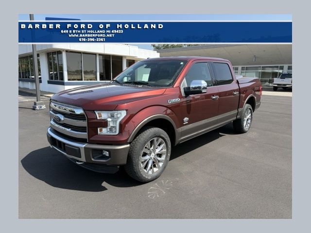 Red (Bronze Fire Metallic) 2016 Ford F-150 Pickup Truck Four-Wheel Drive 6-Speed Automatic