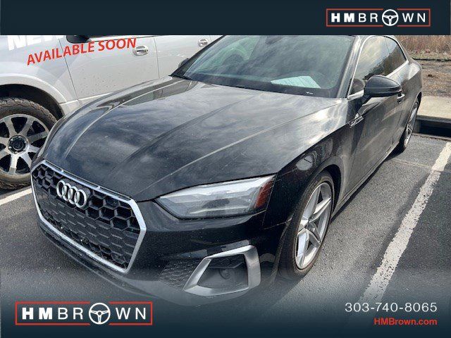 Black Metallic 2020 Audi A5 quattro Premium 45 TFSI Coupe Coupe All-Wheel Drive 7-Speed Automatic