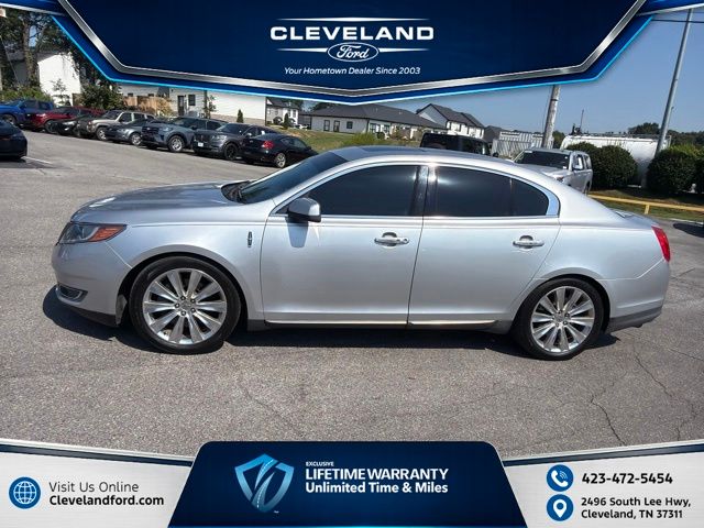 Silver 2013 Lincoln MKS Sedan All-Wheel Drive 6-Speed Automatic