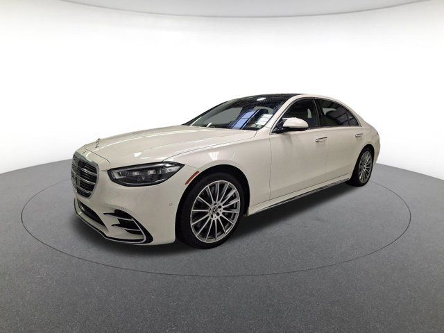 MANUFAKTUR Cashmere White Magno 2023 Mercedes-Benz S-Class Sedan All-Wheel Drive 9-Speed Automatic