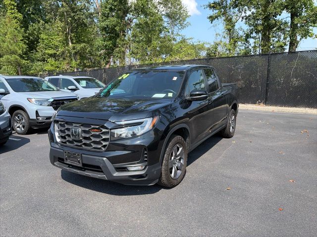 Crystal Black Pearl 2024 Honda Ridgeline Pickup Truck All-Wheel Drive Automatic