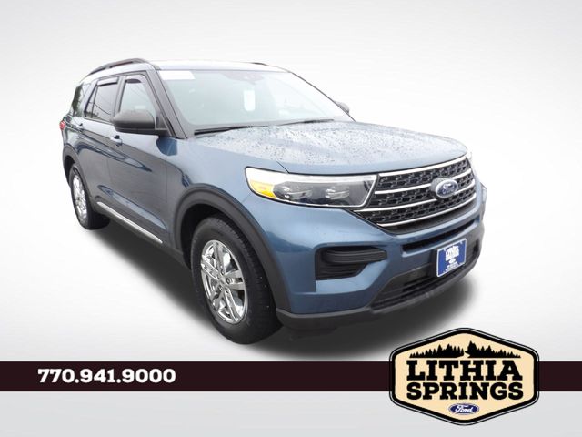 Blue Metallic 2020 Ford Explorer SUV / Crossover Rear-Wheel Drive Automatic
