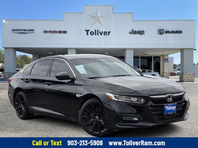 Black 2020 Honda Accord Sedan Front-Wheel Drive Continuously Variable Transmission