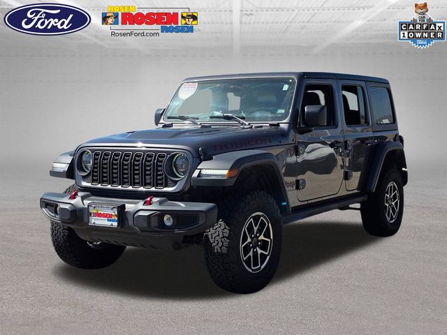Gray (Granite Crystal Metallic Clearcoat) 2025 Jeep Wrangler Rubicon 4-Door 4WD SUV / Crossover Four-Wheel Drive 8-Speed Automatic