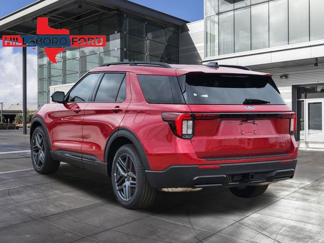 2025 Rapid Red Metallic Tinted Clearcoat Ford Explorer ST-Line RWD SUV