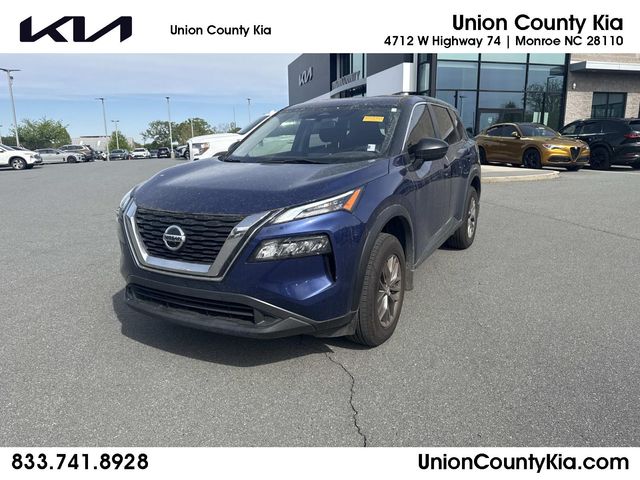 Caspian Blue Metallic 2021 Nissan Rogue S FWD SUV / Crossover Front-Wheel Drive Continuously Variable Transmission