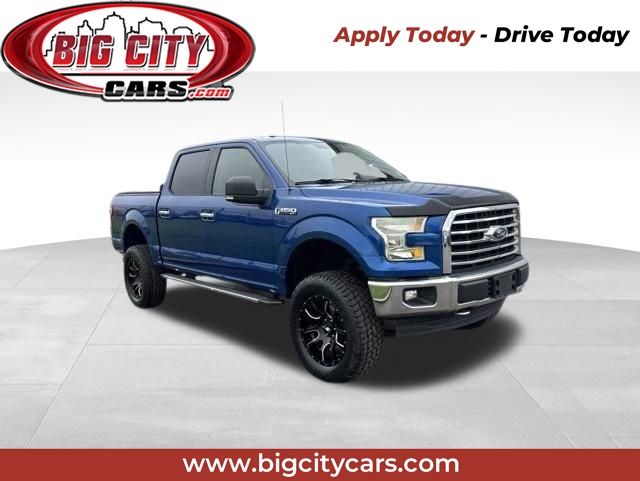 Lightning Blue 2017 Ford F-150 XLT SuperCrew 4WD Pickup Truck Four-Wheel Drive 6-Speed Automatic
