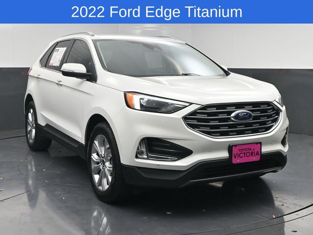 2022 Ford Edge Titanium White at DeMontrond Auto Country