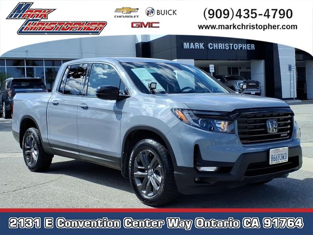 Sonic Gray Pearl 2023 Honda Ridgeline Sport AWD Pickup Truck All-Wheel Drive 9-Speed Automatic
