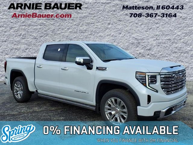 Glacier White Tricoat 2026 GMC Sierra 1500 Denali Crew Cab 4WD Pickup Truck Four-Wheel Drive Automatic