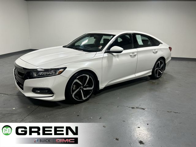 Platinum White Pearl 2018 Honda Accord 1.5T Sport FWD Sedan Front-Wheel Drive Continuously Variable Transmission