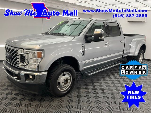 Silver Metallic 2021 Ford F-350 Super Duty Lariat Crew Cab LB DRW 4WD Pickup Truck Four-Wheel Drive Automatic