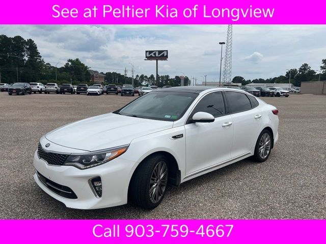 Snow White Pearl 2018 Kia Optima SX Turbo Sedan Front-Wheel Drive 6-Speed Automatic