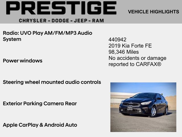 2019 Kia Forte FE 2