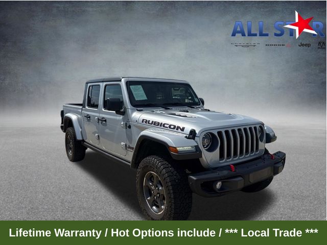 Silver Zynith Clearcoat 2023 Jeep Gladiator Rubicon Crew Cab 4WD Pickup Truck Four-Wheel Drive 8-Speed Automatic