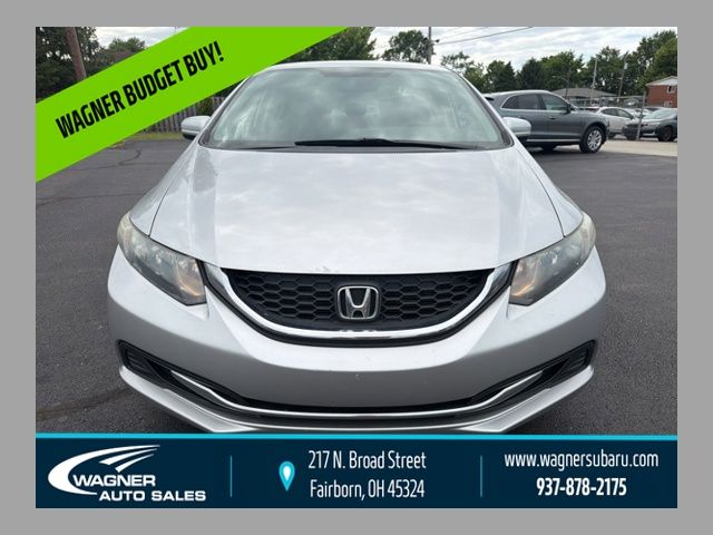 Silver 2015 Honda Civic LX Sedan Front-Wheel Drive Continuously Variable Transmission