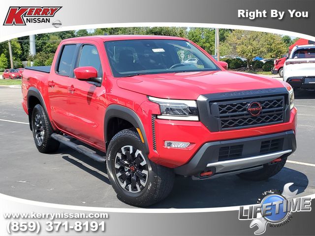 Red Alert 2024 Nissan Frontier Pickup Truck Four-Wheel Drive 9-Speed Automatic Overdrive