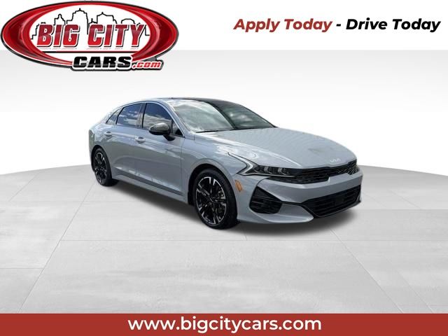 Wolf Gray 2022 Kia K5 GT-Line FWD Sedan Front-Wheel Drive 8-Speed Automatic