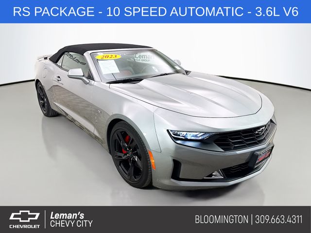 Sharkskin Metallic 2023 Chevrolet Camaro 3LT Convertible RWD Convertible Rear-Wheel Drive Automatic