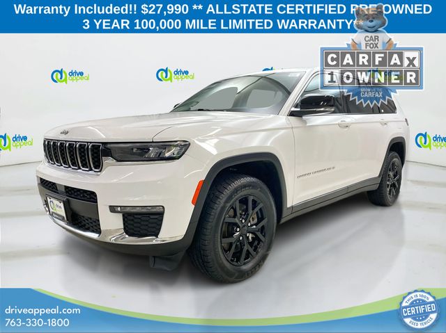 Bright White Clearcoat 2021 Jeep Grand Cherokee L Limited 4WD SUV / Crossover Four-Wheel Drive 8-Speed Automatic