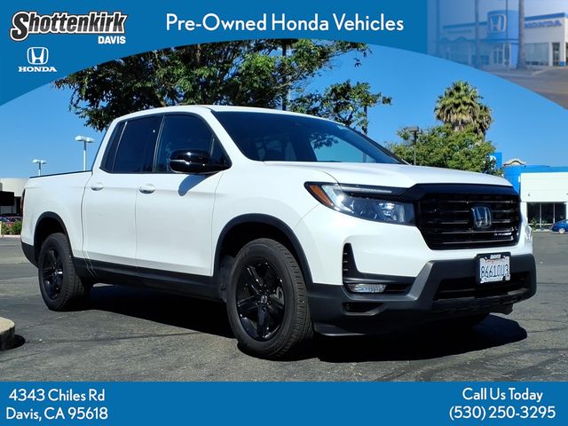 Platinum White Pearl 2023 Honda Ridgeline Black Edition AWD Pickup Truck All-Wheel Drive 9-Speed Automatic