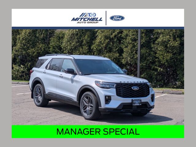 Space White Metallic 2026 Ford Explorer SUV / Crossover All-Wheel Drive Automatic