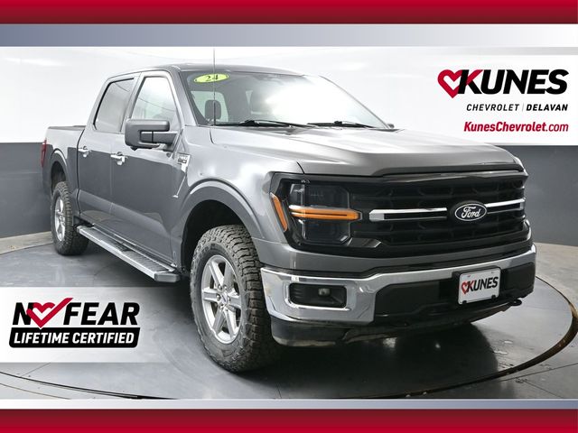 Gray 2024 Ford F-150 Pickup Truck Four-Wheel Drive Automatic