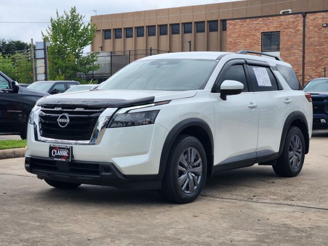 2025 Nissan Pathfinder SV White at Bayway Cadillac of The Woodlands