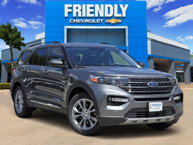 Gray Metallic 2022 Ford Explorer SUV / Crossover Rear-Wheel Drive Automatic