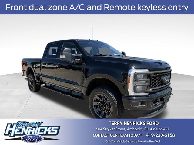 Black 2023 Ford F-250 Super Duty Pickup Truck Four-Wheel Drive Automatic